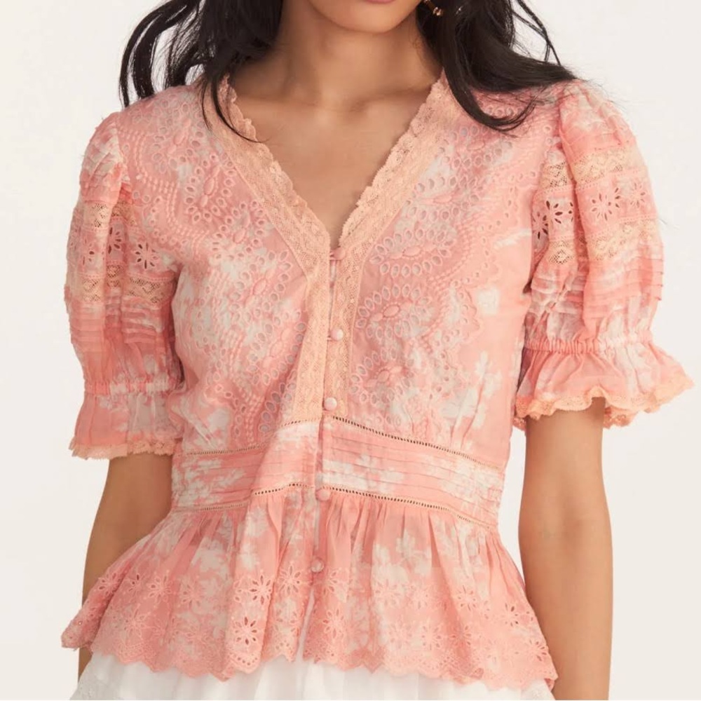 NWT LoveShackFancy Blouse
